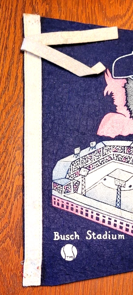 Vintage 1960's St. Louis Cardinals / Old Busch Stadium Felt Baseball Pennant - Image 4 of 4