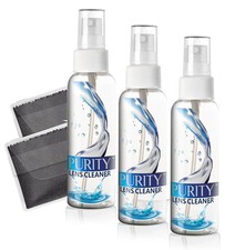 Purity Eyeglass Lens Cleaner Kit - 3 X 1Oz Travel Size Lens Cleaner Spray Bottle