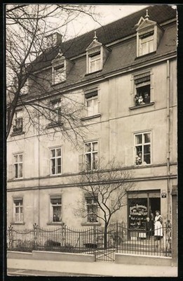 Foto-AK Augsburg, Bäckerei Johann Steger, Stepahnienstraße 24 1910 