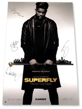 Superfly Signed Autographed 27X40 Poster Jackson Davis Mitchell +1 BAS AE16349