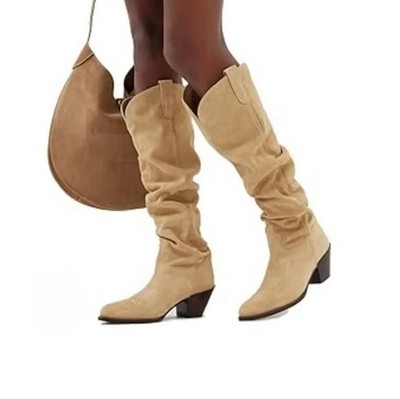 Polo Ralph Lauren Women's Suede Tall Western Boots Sz 8