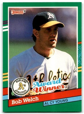 1991 Donruss Bob Welch Oakland Athletics #727