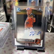 2025 Bowman Chrome Dj Layton 1st Autograph