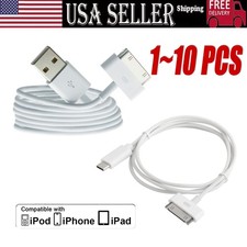 30-Pin To USB C Adapter Charging Data Sync Cable for IPhone 4 4S 3GS IPad 3 Lot
