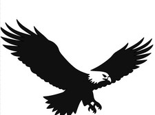 New Eagle Decal Sticker Black or White Vinyl Handmade Window Car Decal 4  