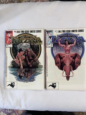 Tarzan of The Apes #1 & #2 (1984) Marvel Comics - Complete 2-Issue LTD Series