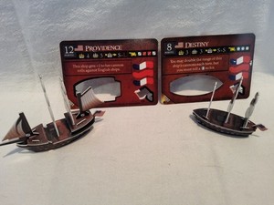 VINTAGE PIRATES CSG: OF CRIMSON COAST 301 PROVIDENCE, 302 DESTINY, LE SHIPS RARE