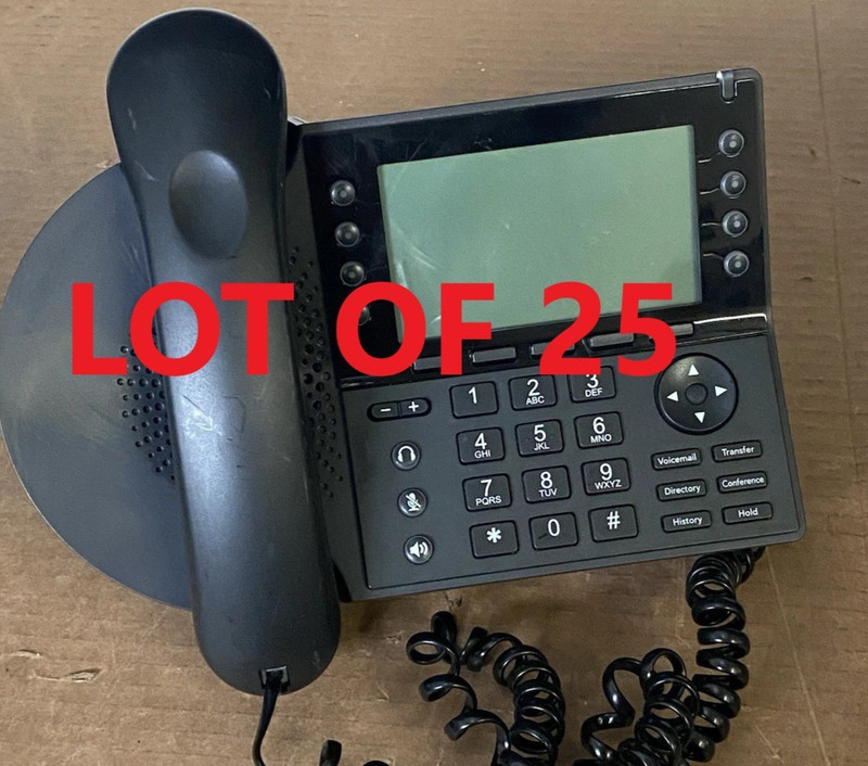LOT OF 25 MITEL IP480G VoIP Desk Business Phones With Stand & Handset