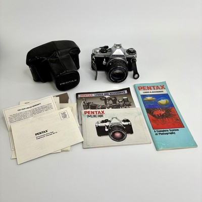 Pentax ME Super SLR 35mm Film Camera w/ 50mm 1:4 Lens & Case Japan