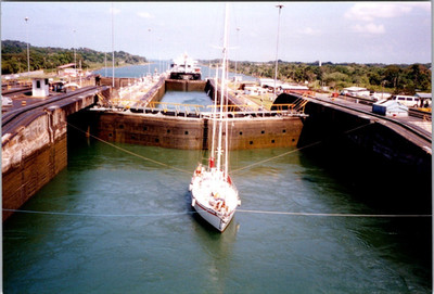 Panama Canal Ship in Lock Chamber Photo [MSR]