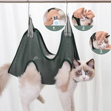 Pet Cat Dog Grooming Hammock Nail Trimming Bath Restraint Bag Hanging Tool