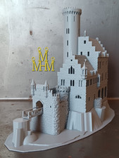 Schloss Lichtenstein grau Spur Z 1:220 uncoloriert Modell C mit Bergadapter