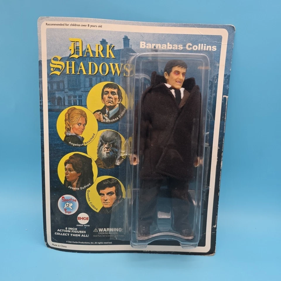 "Figura de acción de vampiro Dark Shadows Barnabas Collins 8"" EMCE Spectre Toys con tarjeta" Foto 4 de 4