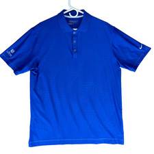 Nike Golf Dri-Fit Tour Performance Men's Size M Solid Blue S/S Polo Shirt
