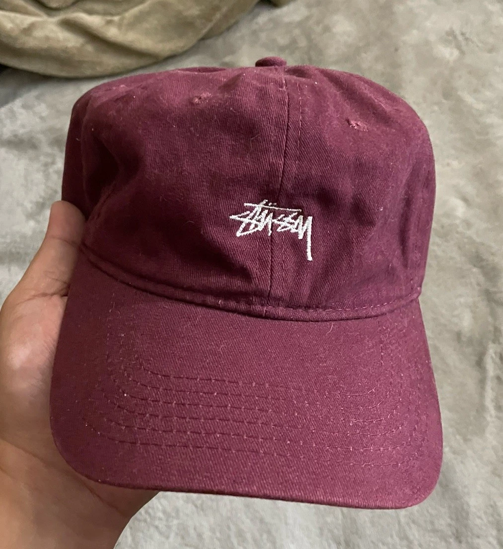 ステューシー　キャップ　バーガンディ STUSSY（ステューシー） キャップ STUSSY CORD STRAP BACK CAP