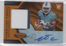2016 Certified Freshman Fabrics Signatures Mirror Orange Leonte Carroo Auto 02pb