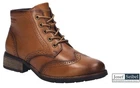 Josef Seibel Shoes Brogue Leather Lace Up Zip Boot Josef Seibel Kate 11 Boot Tan