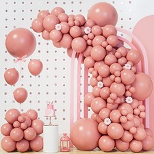 140PCS Dusty Pink Balloon Garland Arch Kit for Baby Shower  Weddings