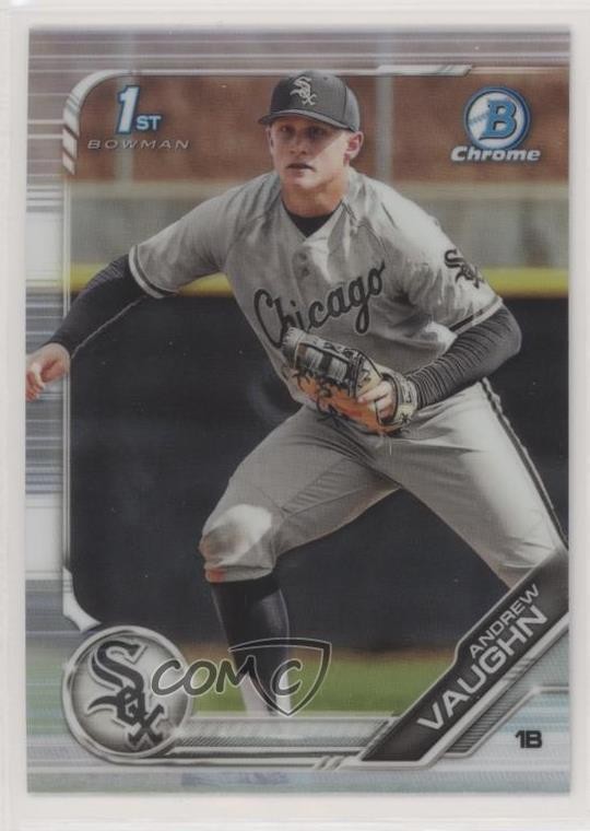 2019 Bowman Draft Chrome Refractor Andrew Vaughn #BDC-100 0kr0