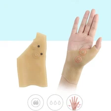 Gel Thumb Hand Support Arthritis Compression Magnetic Therapy Wrist Gloves 1Pair