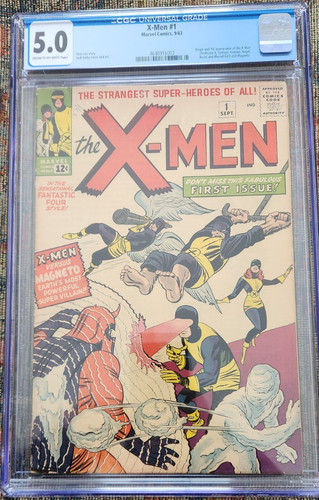 X-Men # 1 CGC 5.0 Excellent Silver Age Comic Book 1968