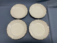 Set of 4 Princess Silver Baroque Soup Salad Bowls 7.25 inch Fine China Japan