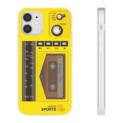 Retro Walkman Inspired Sports AM/FM Radio Cassette iPhone Case 16 15 14 13 12 