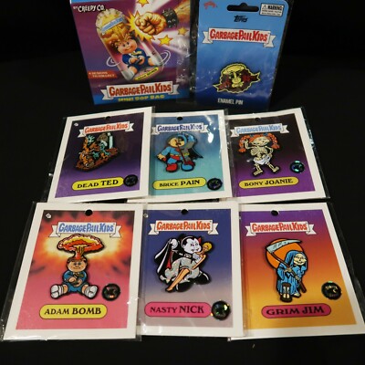 GARBAGE PAIL KIDS CREEPY CO 1ST ENAMEL PINS PICK  ADAM BOMB NASTY NICK DEAD TED