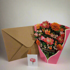 Mother's Day Flower Bouquet Popup Greeting Card