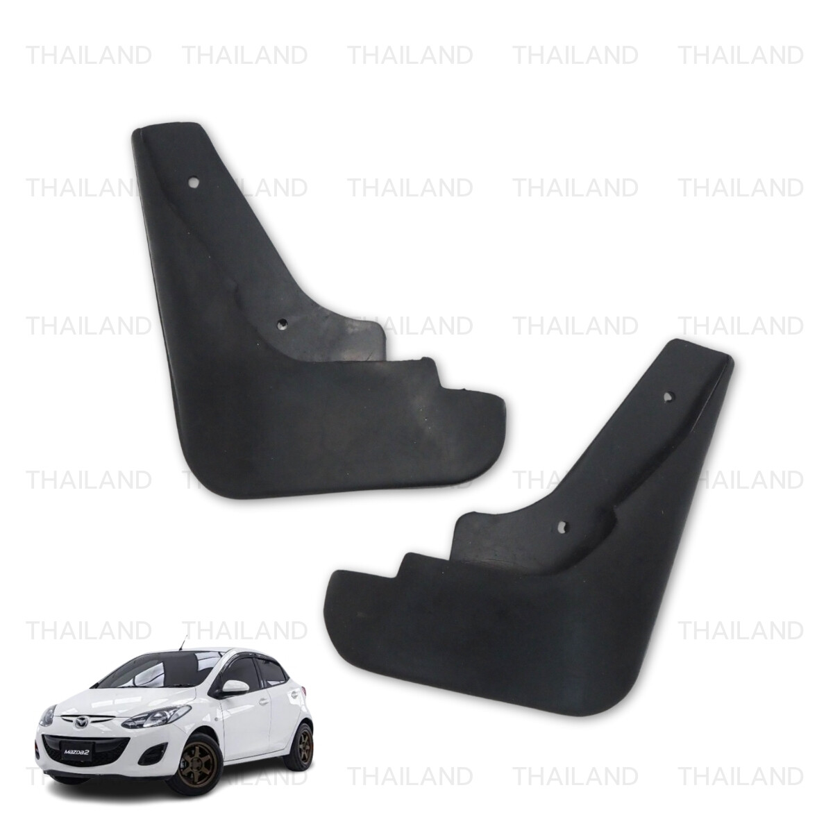 Pair Front Mud Flap Splash Guard For Mazda Mazda2 Mazda 2 M2 5Door