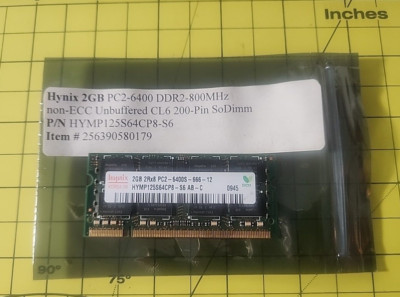 RAM HYNIX HYMP125S64CP8 S6 AB C 2GB DDR2 800MHZ CL6 SODIMM 1,35V - Foto 8