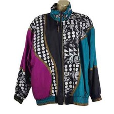 Vintage 90's Lavon by Cheerful Corp Windbreaker Jacket Women's Size Medium
