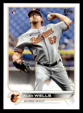 2022 Topps #118 Alex Wells Rookie Card Baltimore Orioles