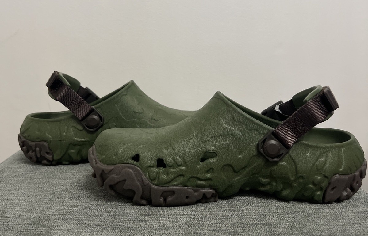 Crocs All Terrain Atlas ClogsArmy Green Espresso 208391-32C NEW