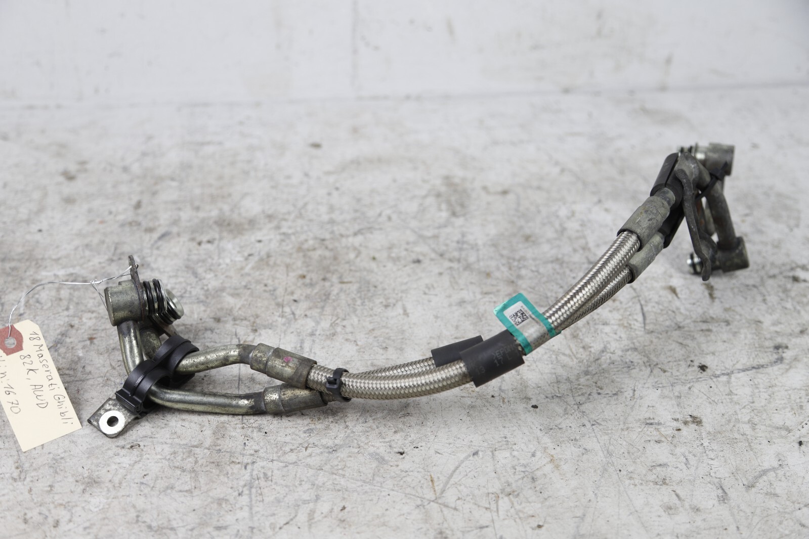 14-20 MASERATI GHIBLI 3.0L TRANSMISSION OIL COOLER INLET & OUTLET PIPE OEM