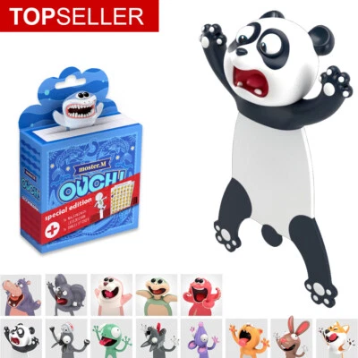 KXT Witzige 3D Cartoon Tier Lesezeichen Lustiges Geschenk für Kinder Geburtstag