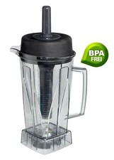 2 Liter Behälter ( BPA Frei ) mit Deckel und Stößel für JTC Omniblend V Mixer