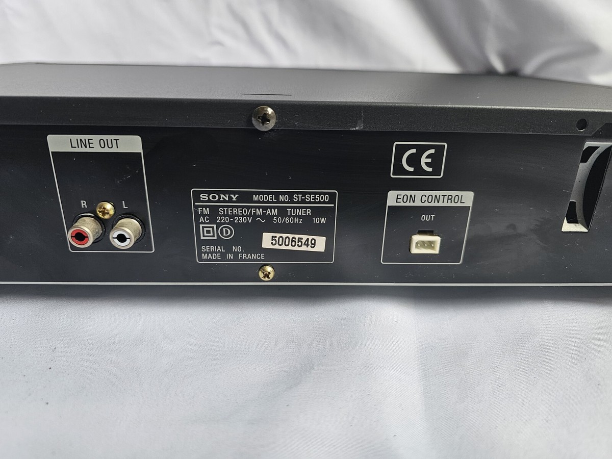 Sony ST-SE500 FM Stereo FM AM Tuner | eBay