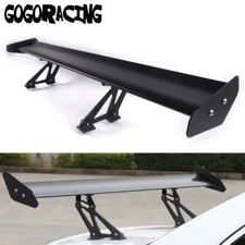 Universal 53" Aluminum Black Adjustable GT-Style Rear Car Trunk Spoiler Wing