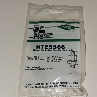 NTE5566 SILICON CONTROLLED RECTIFIER  SCR NOS SEALED  600V  35A 