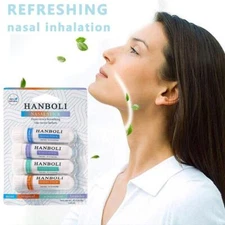 4Pack Nasal Stick Enhance Breath Boost Focus Breathe Vapor Aromatherapy HANBOLI