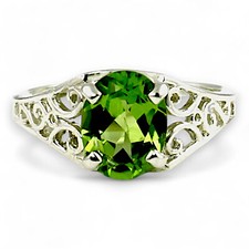 Peridot, 925 Sterling Silver Ladies Ring,SR005