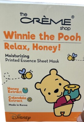 The Crème Winnie The Pooh Moisturizing Printed Essence Sheet Mask 3 Pack