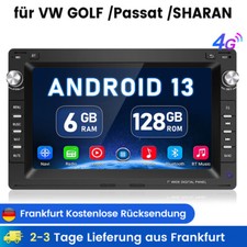 6G+128GB CarPlay Android13 Autoradio Für VW Polo 9N Golf 4 Passat B5 T5 GPS Navi