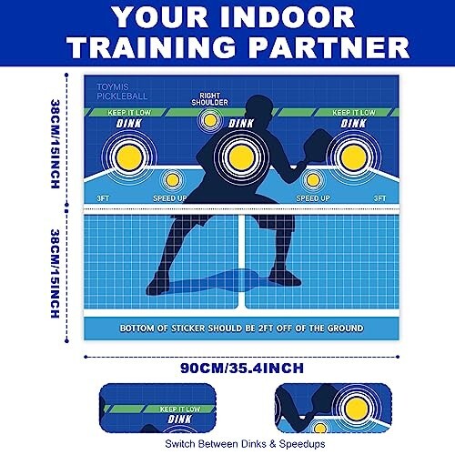 Pickleball Wall Dink Pad Practice Pad for Walls for Pickleball Dink