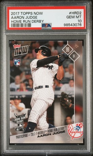 PSA 10 - 2017 Topps Now AARON JUDGE RC HR DERBY #HRD2 Yankees (QTY AVAIL)