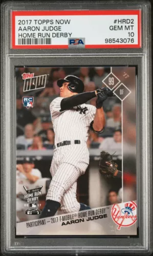 PSA 10 - 2017 Topps Now AARON JUDGE RC HR DERBY #HRD2 Yankees (QTY AVAIL)
