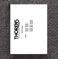 Stereo Turntable TD145-I, TD160-I, TD165-I, TD-145-MKII, TD-16 1975-1976 Thorens