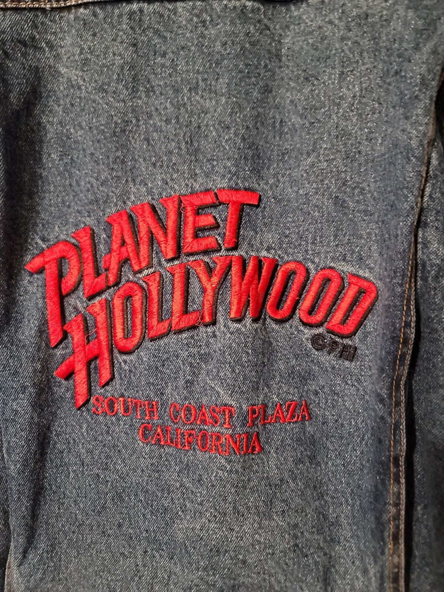 Veste En Jean Vintage Planet Hollywood Années 90 - Taille L, Parfait état, Collector