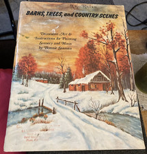 Vtg Rare Barns, Trees, and Country Scenes Decorative Art  Instructions 1976